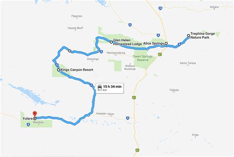 distance from alice springs to uluru